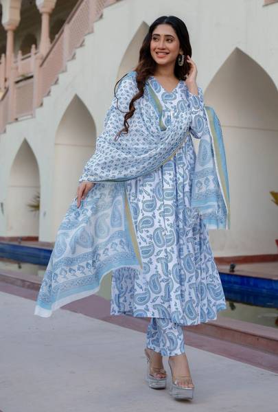 NeeraFashion Women Kurta Pant Dupatta Set