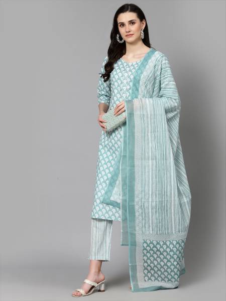 his&her Women Kurta Pant Dupatta Set
