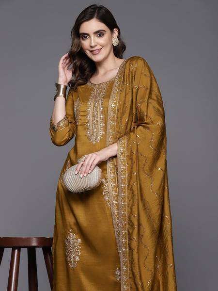 Indo Era Women Kurta Pant Dupatta Set