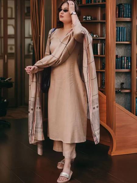 Lamba Creations Women Kurta Palazzo Dupatta Set