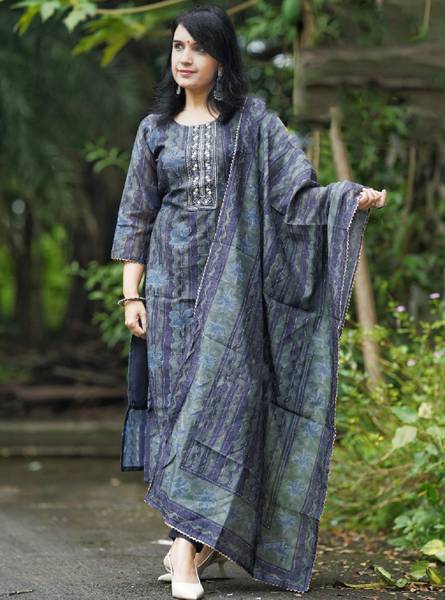 Klosia Women Kurta Pant Dupatta Set