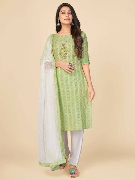 VBUYZ Women Kurta Pant Dupatta Set