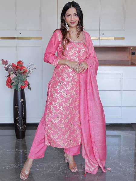 LIBAS Women Kurta Pant Dupatta Set