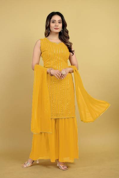TILKI Women Kurta Sharara Dupatta Set