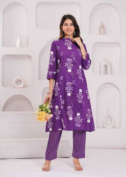 JAFFRY EMBROIDERY Women Kurta Pant Set