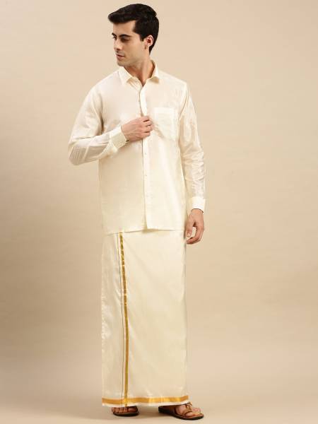 Ramraj Cotton Men Shirt Dhoti Set - Price History