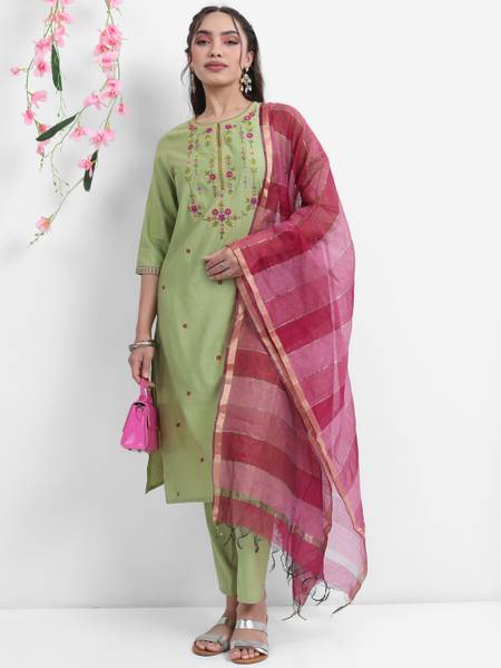 KETCH Women Kurta Pant Dupatta Set