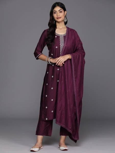 LIBAS Women Kurta Pant Dupatta Set