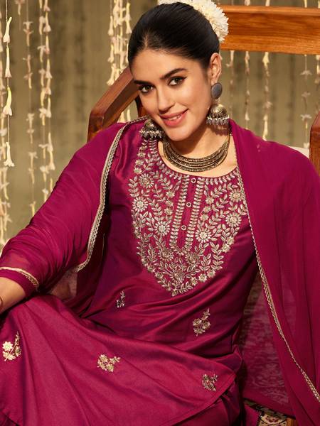 Indo Era Women Kurta Pant Dupatta Set