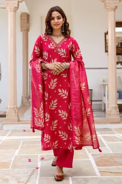 Nehamta Women Kurta Pant Dupatta Set