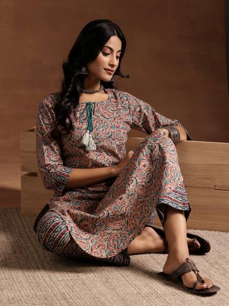 LIBAS Women Kurta Pant Set