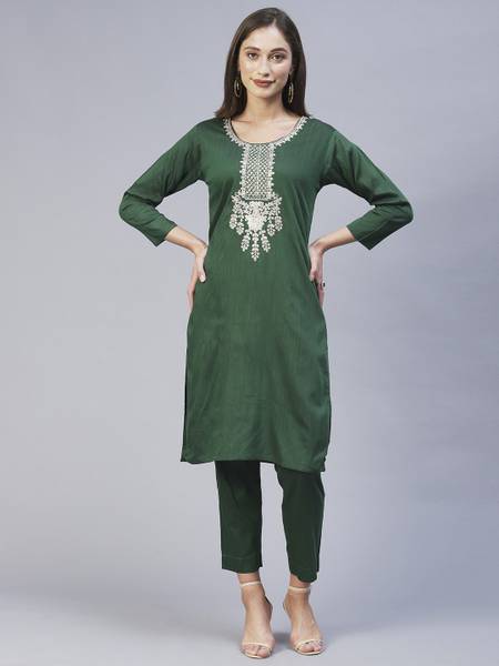 RED FEATHER Women Kurta Pant Set