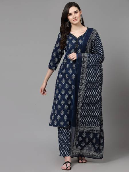 his&her Women Kurta Pant Dupatta Set
