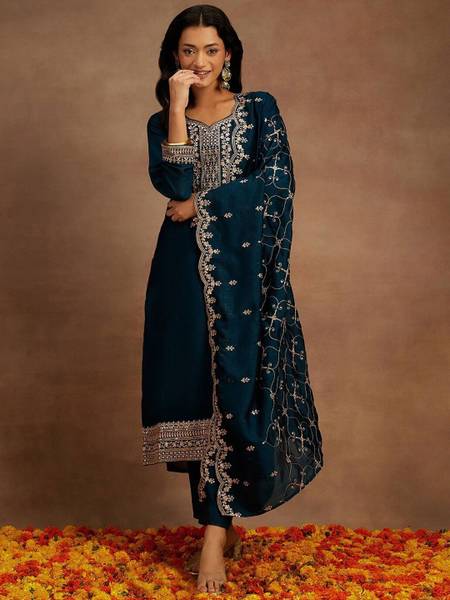 NARI DREAM Women Kurti Pant Dupatta Set