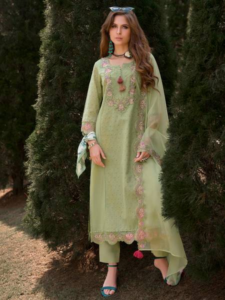 Indo Era Women Kurta Pant Dupatta Set