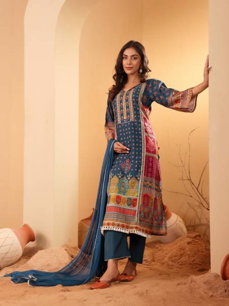 Varanga Women Kurta Pant Dupatta Set