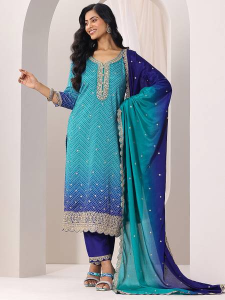 LIBAS Women Kurta Pant Dupatta Set