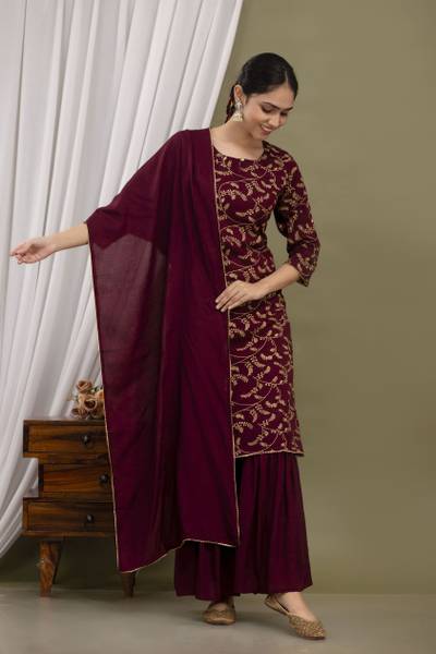 jayleen Women Kurta Sharara Set