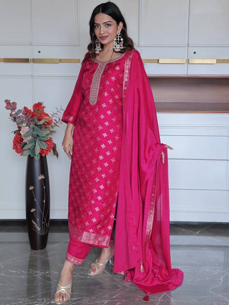 LIBAS Women Kurta Pant Dupatta Set