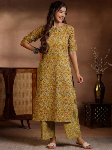 LIBAS Women Kurta Palazzo Set