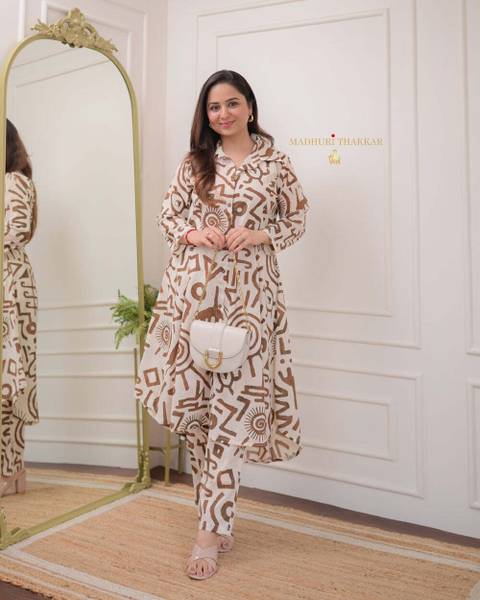 DEVDHAM Women Kurta Palazzo Set