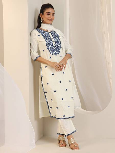 LIBAS Women Kurta Pant Dupatta Set
