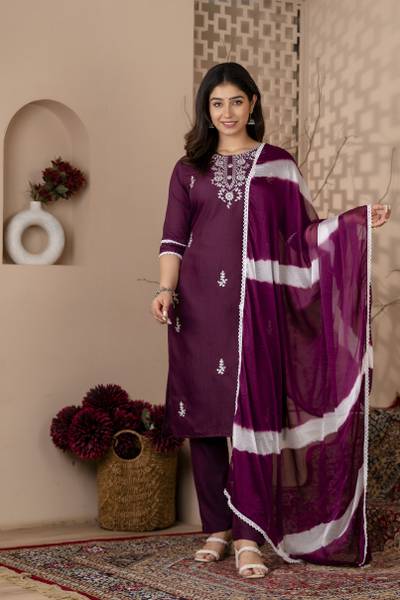 Kimoza Women Kurti Pant Dupatta Set