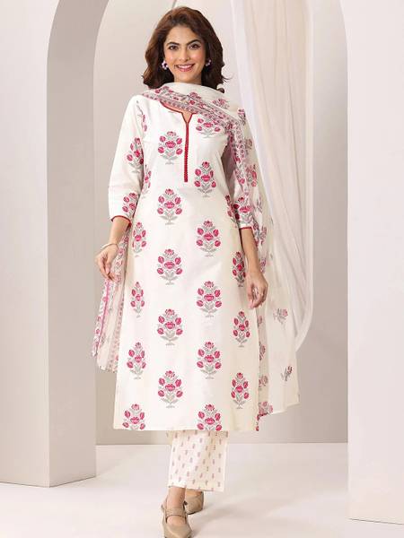 LIBAS Women Kurta Pant Dupatta Set