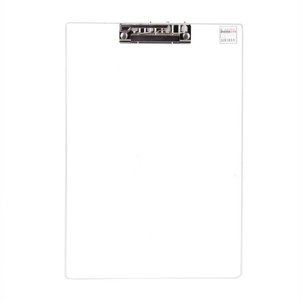 RASPER Clear Transparent Acrylic Clip Board Unbreakable Exam Pad for School & Office