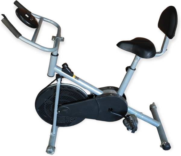WINMORE Air Bike Exercise Cycle For Home Gym with Back Support Upright Stationary Exercise Bike