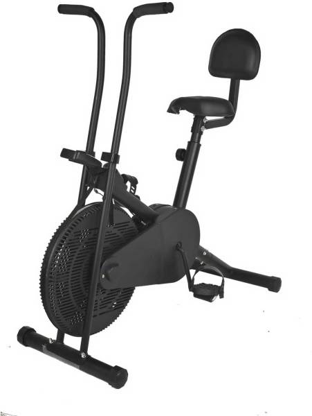 WINMORE Air Bike Exercise Cycle For Home Gym with Back Support Upright Stationary Exercise Bike