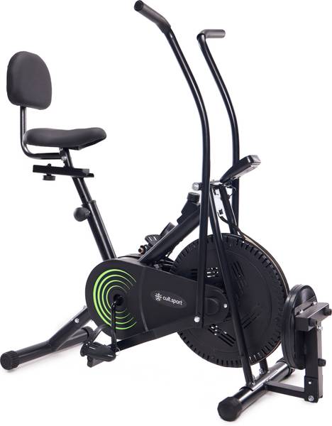 Upright stationary bike with back support sales
