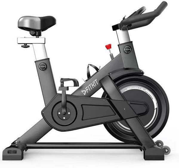 FITKIT by Cult FK6000 6kg flywheel Max Weight 120Kg For HomeGym With Diet Plan Service Spinner Exercise Bike