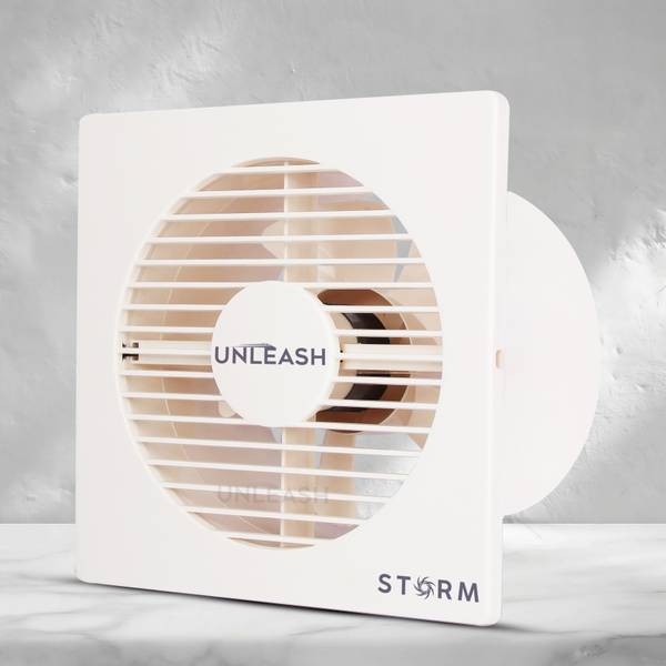 unleash Storm 8 inch Exhaust Fan with 100% Copper Motor For Kitchen Bathroom & Home 200 mm Energy Saving 5 Blade Exhaust Fan
