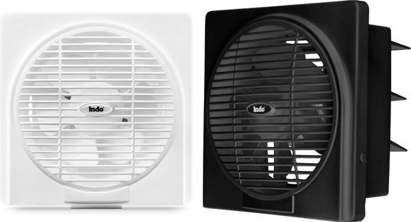 Indo 45 Watts High speed 200 mm Exhaust Fan| Pack of 2 | RPM: 2400 | Anti rust body | 200 mm Exhaust Fan