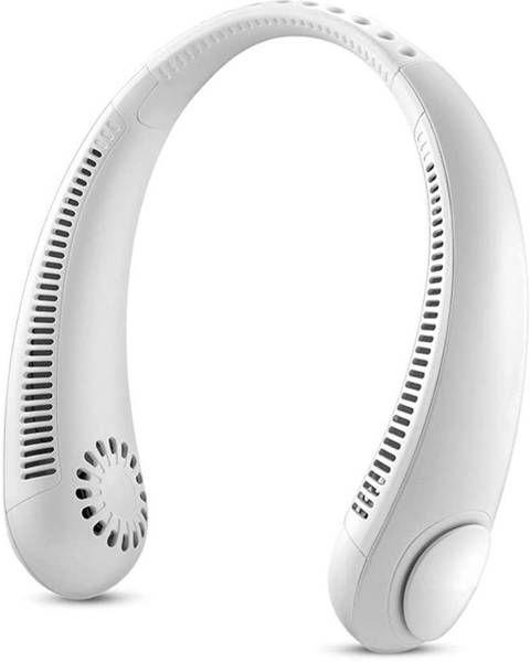 Pinxo 3-Speed Portable Neck Fan, Bladeless, 8H Battery Life for Desk & Travel Use 120 mm Exhaust Fan