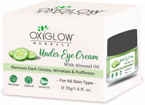 oxy glow herbals Under Eye Cream|Remove Dark Circles|Wrinkles & Puffiness|Almond Oil