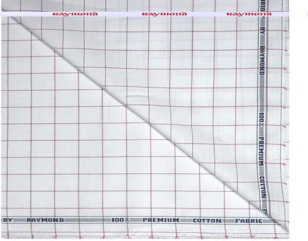 Raymond Pure Cotton Checkered Shirt Fabric