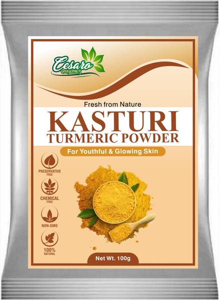 Cesaro Organics 100% Natural Wild Turmeric Powder (Kasturi Manjal / Amba Haldi / Jangli Haldi)