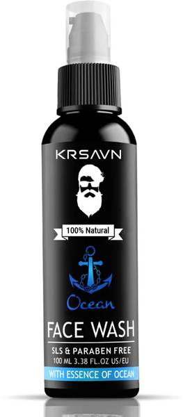 KRSAVN Ocean Blue for Men & Women, Fights Acne & Pimple, Skin Brightening, All Skin Types Face Wash