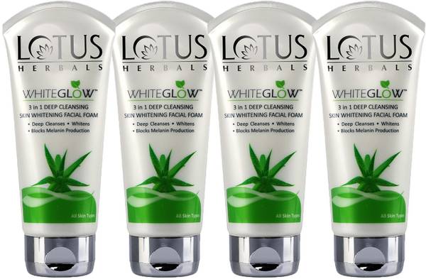 LOTUS HERBALS Herbals WHITEGLOW 3 in 1 Deep Cleansing Skin Whitening Facial Foam Face Wash