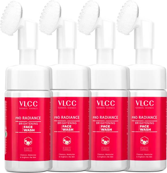 VLCC Pro Radiance Skin Brightening Foaming Face wash - 100 ml (Pack of 4) Face Wash