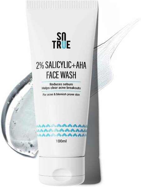 Sotrue 2% Salicylic Acid For Acne and Pimple, Clear and Glowing Skin Face Wash