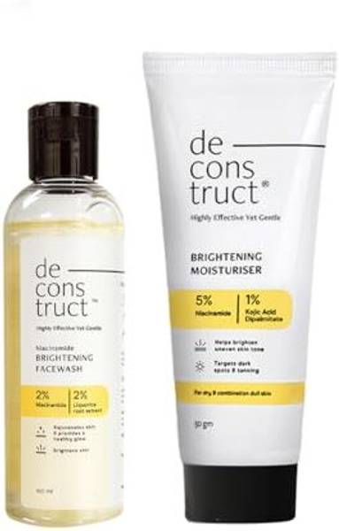 deconstruct Daily Radiance Boosting Duo- Brightening (100ml) + Brightening Face Moisturiser (50 g) Face Wash