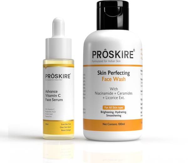 Proskire Advance Vitamin C Serum with Skin Perfecting Face Wash