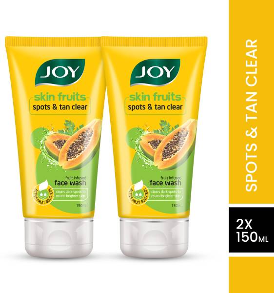 Joy Skin Fruits Spots & Tan Clear Papaya face wash (Pack of 2 x150ml) Face Wash