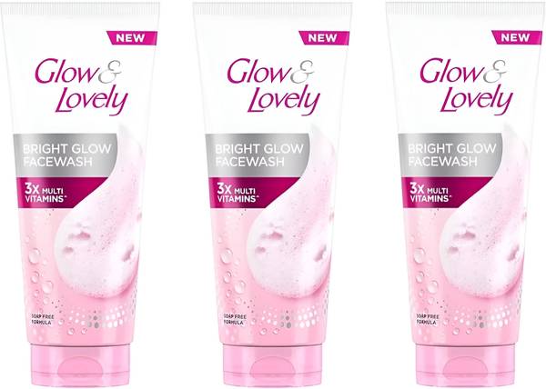 Fair & Lovely Bright Glow Soap Free Formula (Pack of 3) Face Wash