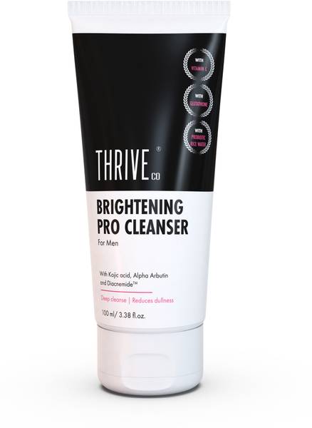ThriveCo BRIGHTENING PRO CLEANSER For Men with Kojic Acid &, Glutathione | All Skin Types Face Wash