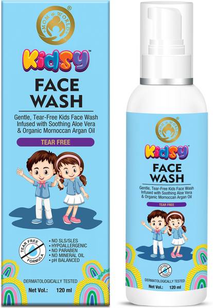 Mom & World Kids Tear Free, 120ml (No SLS, Paraben) Face Wash