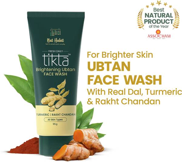 Nat Habit Brightening Ubtan For Women & Men Face Wash